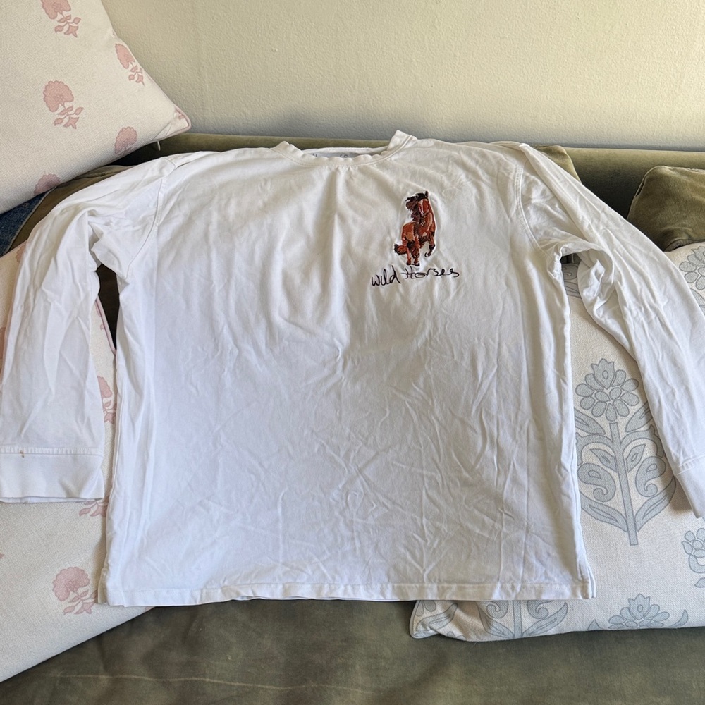 House of Sunny White Crew Neck Tee